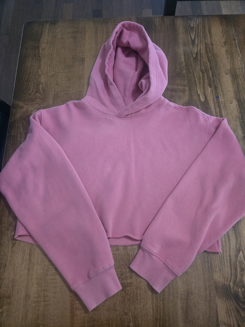 TNA Pink Cropped Hoodie